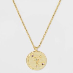 Nwt 14k gold dipped astrology necklace